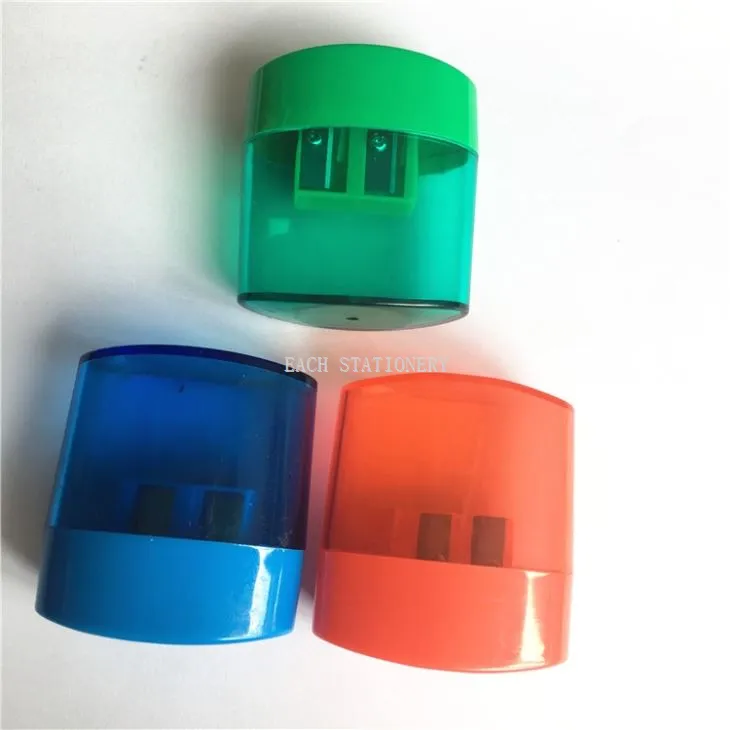 Plastic Canister Double Hole Sharpener